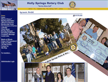 Tablet Screenshot of hollyspringsncrotary.clubwizard.com