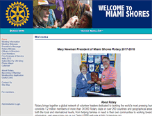 Tablet Screenshot of miamishoresrotary.clubwizard.com